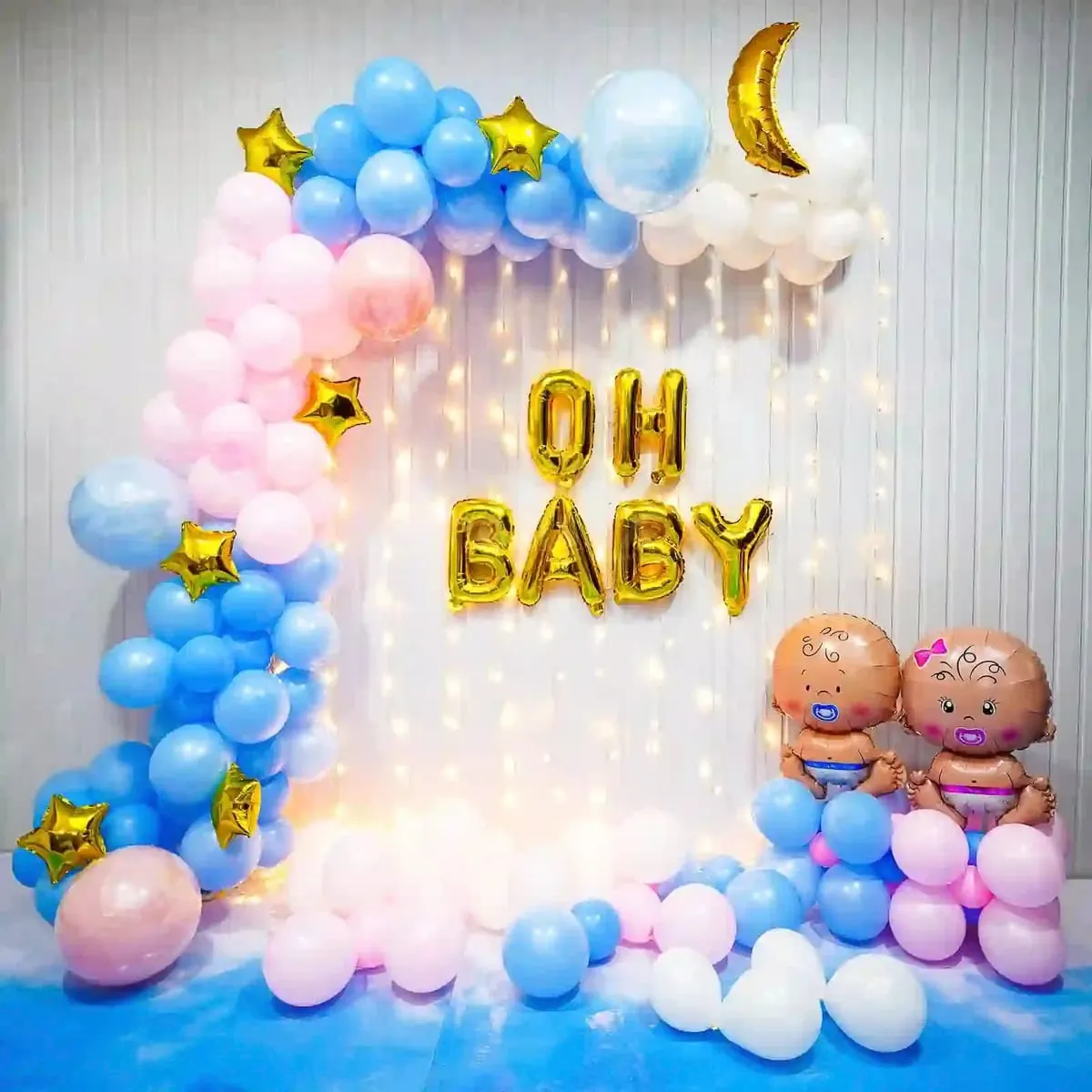 Cute baby shower balloon decoration Noida