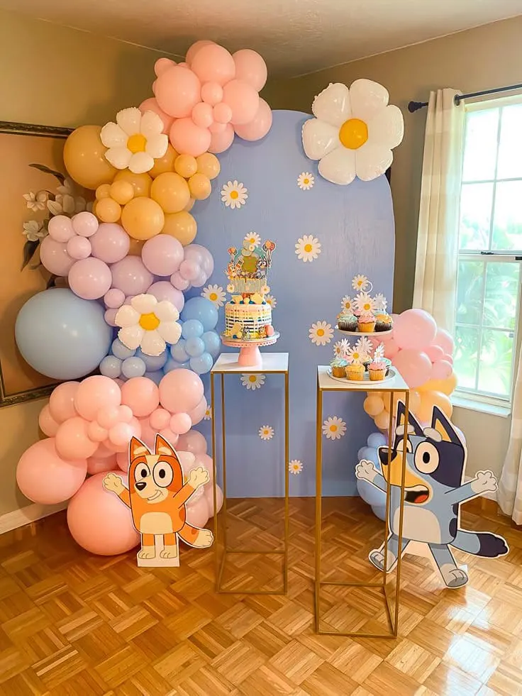 Baby shower pastel theme setup Noida