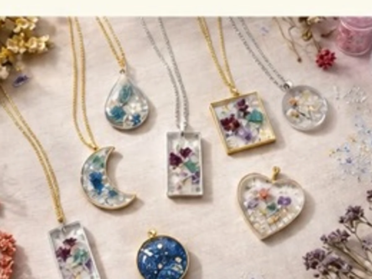 Charms Resin Pendant Workshop managed party activity in Delhi NCR