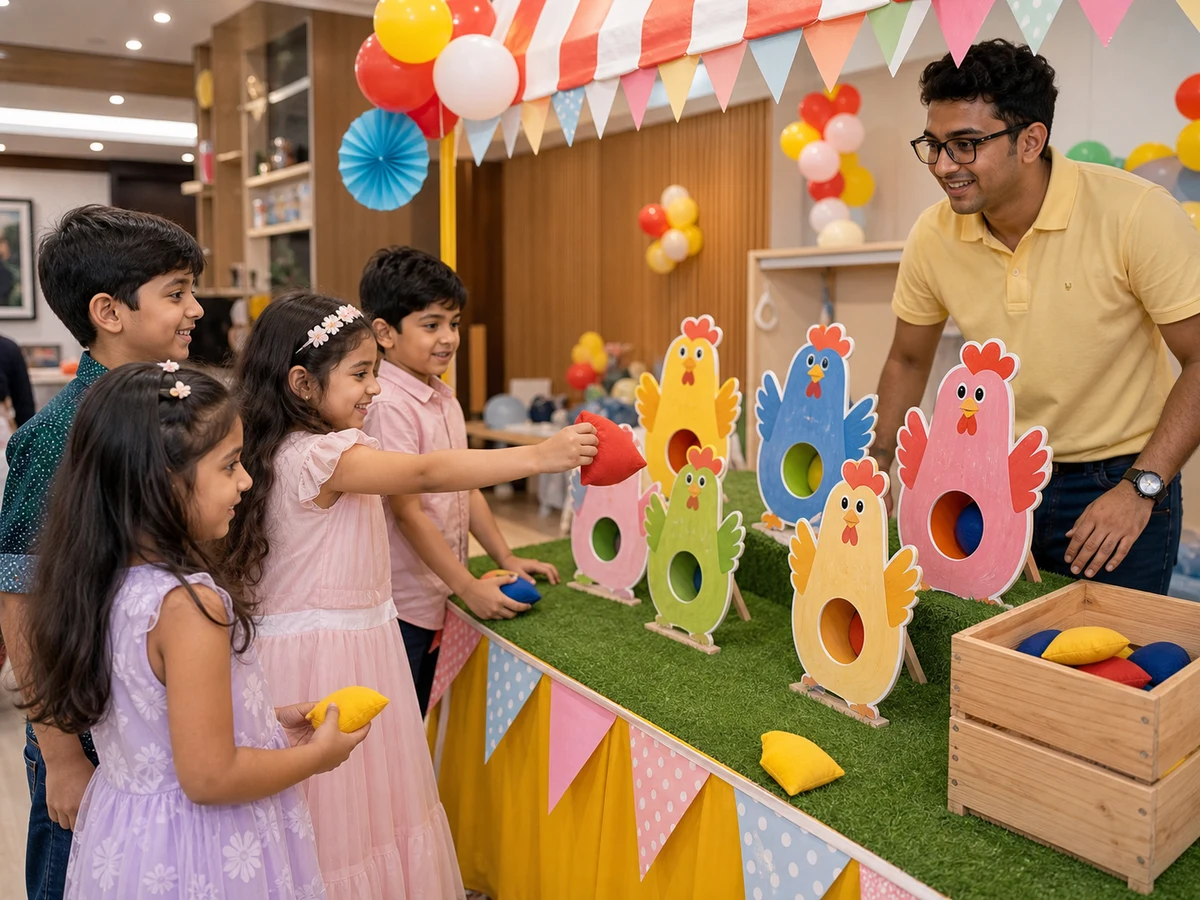 Chicken Chow You Carnival Game managed party activity in Delhi NCR
