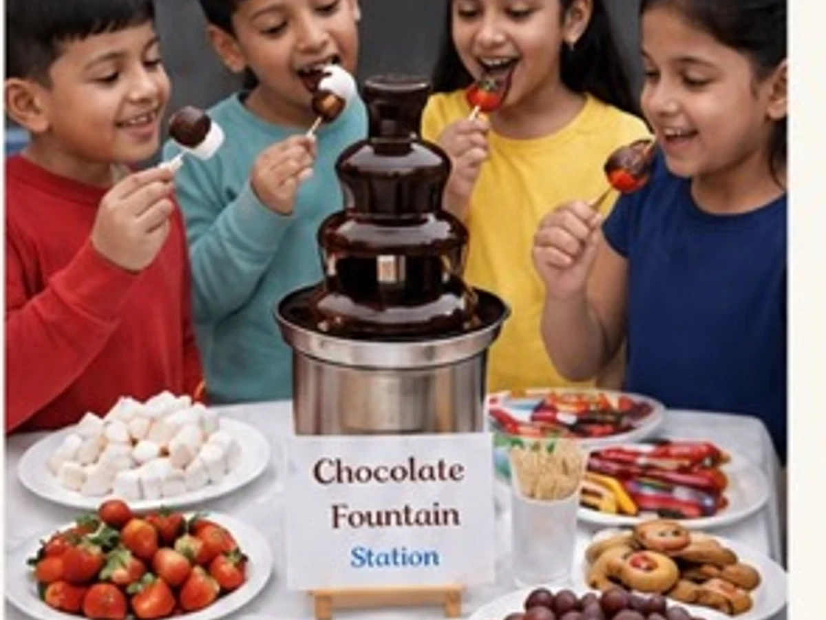 Chocolate Fountain Station managed party activity in Delhi NCR