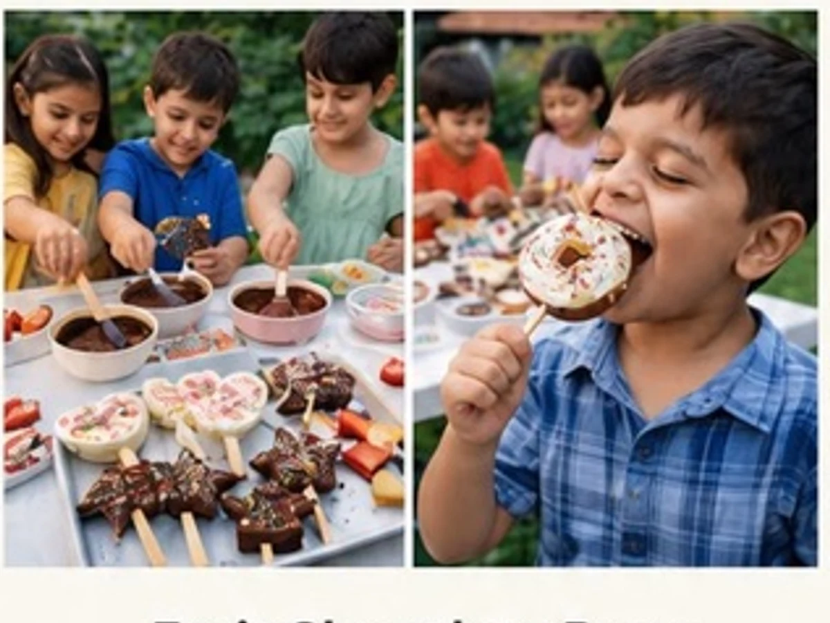 Fruit Chocolate Pops Station managed party activity in Delhi NCR
