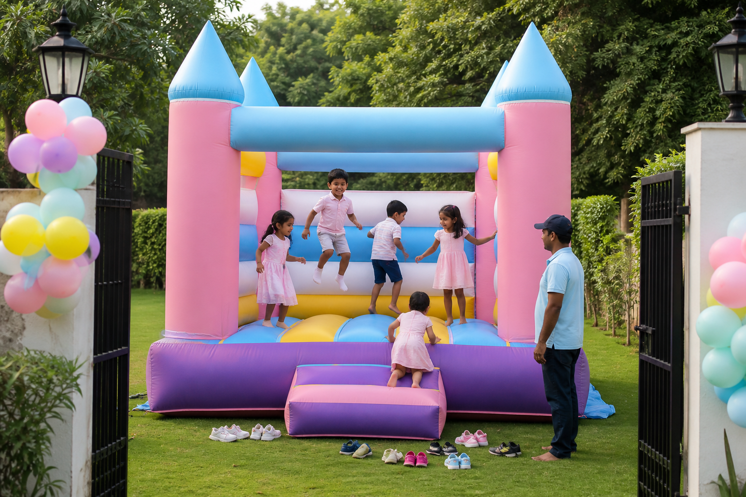 Kids Bouncy Castle Experience managed party activity in Delhi NCR