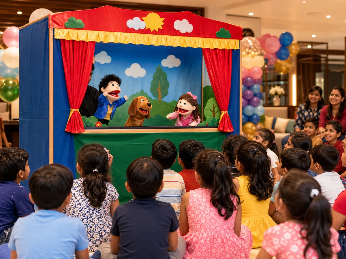 Interactive Puppet Show managed party activity in Delhi NCR
