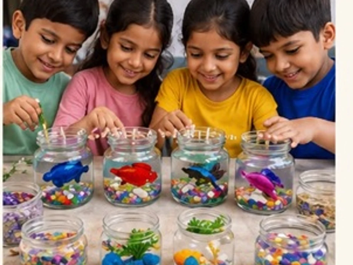 Real Fish Jar Activity managed party activity in Delhi NCR
