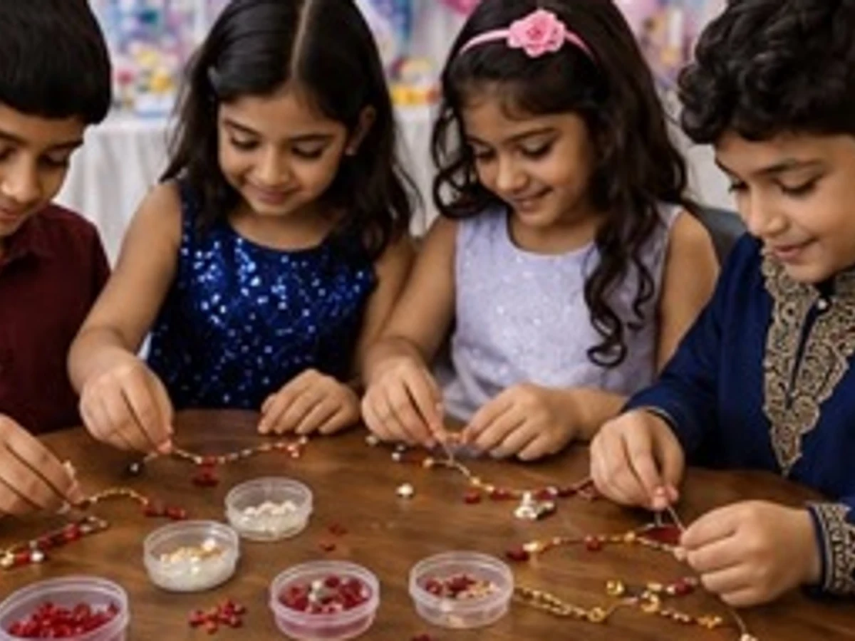Resin Charms Bracelet Workshop managed party activity in Delhi NCR