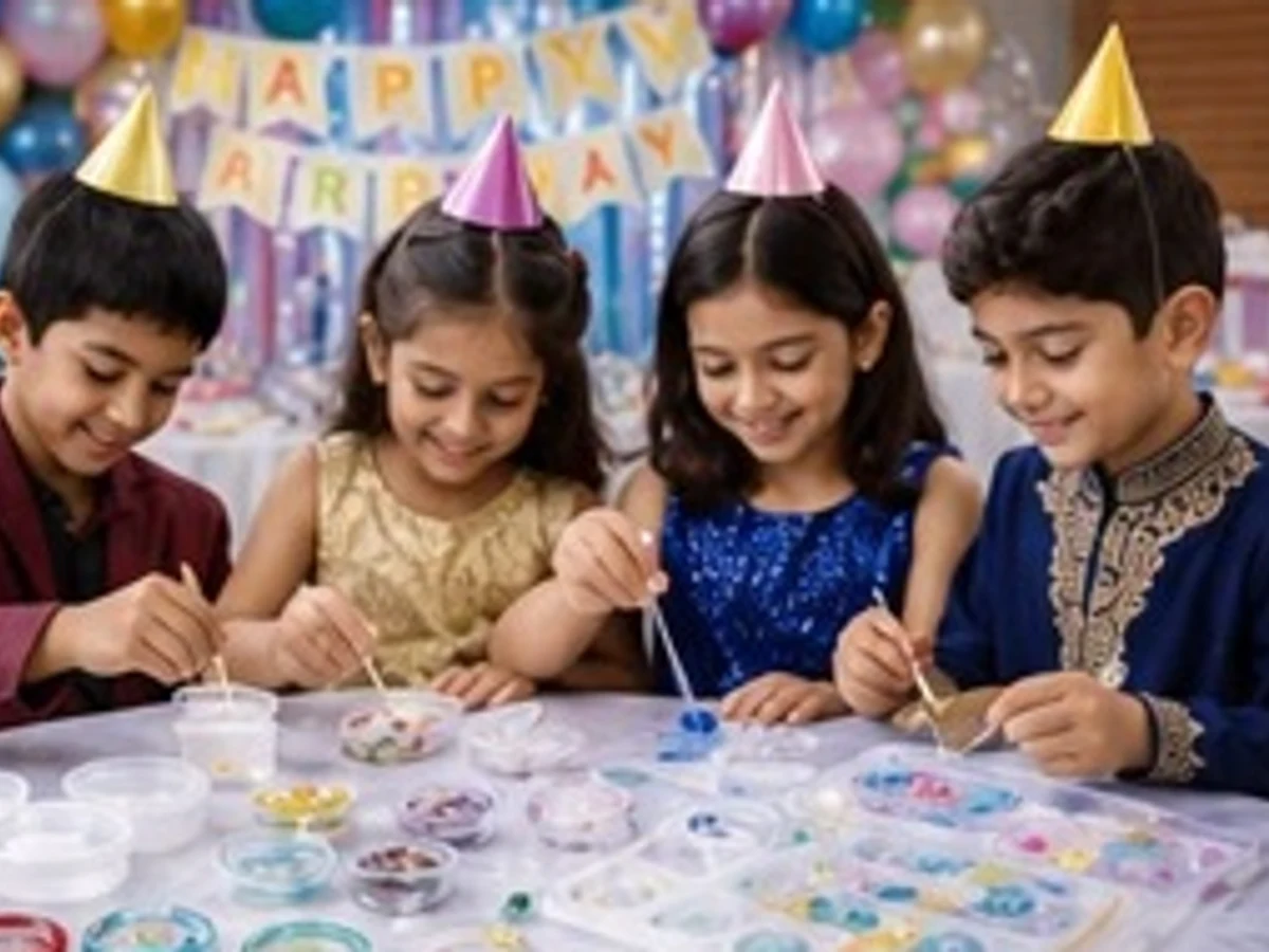 Resin Rings Making Workshop managed party activity in Delhi NCR