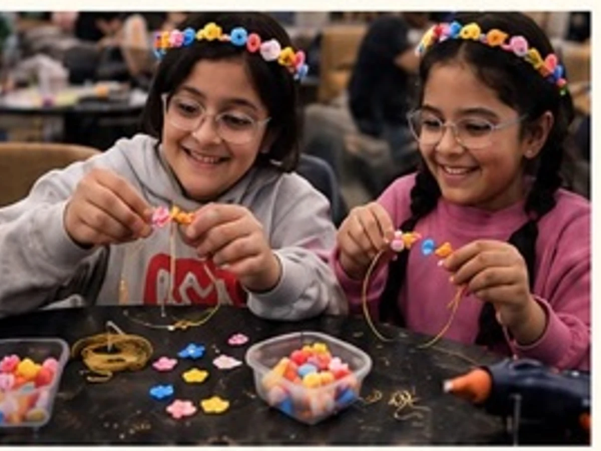 Tiara Making Workshop managed party activity in Delhi NCR