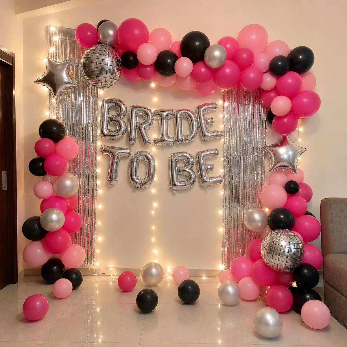 Disco Bride To Be Party Wall