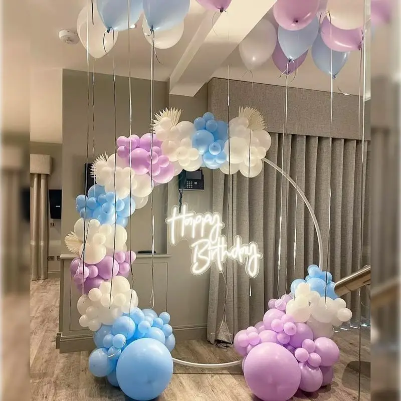 Pastel Cloud Ring Birthday Setup