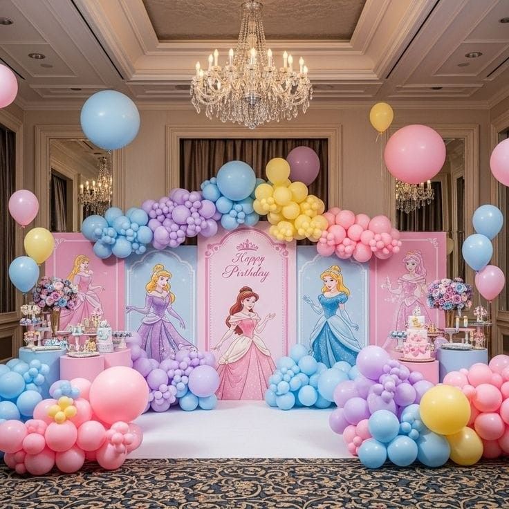 Pastel Princess Party Backdrop